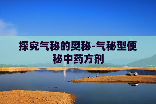 探究气秘的奥秘-气秘型便秘中药方剂